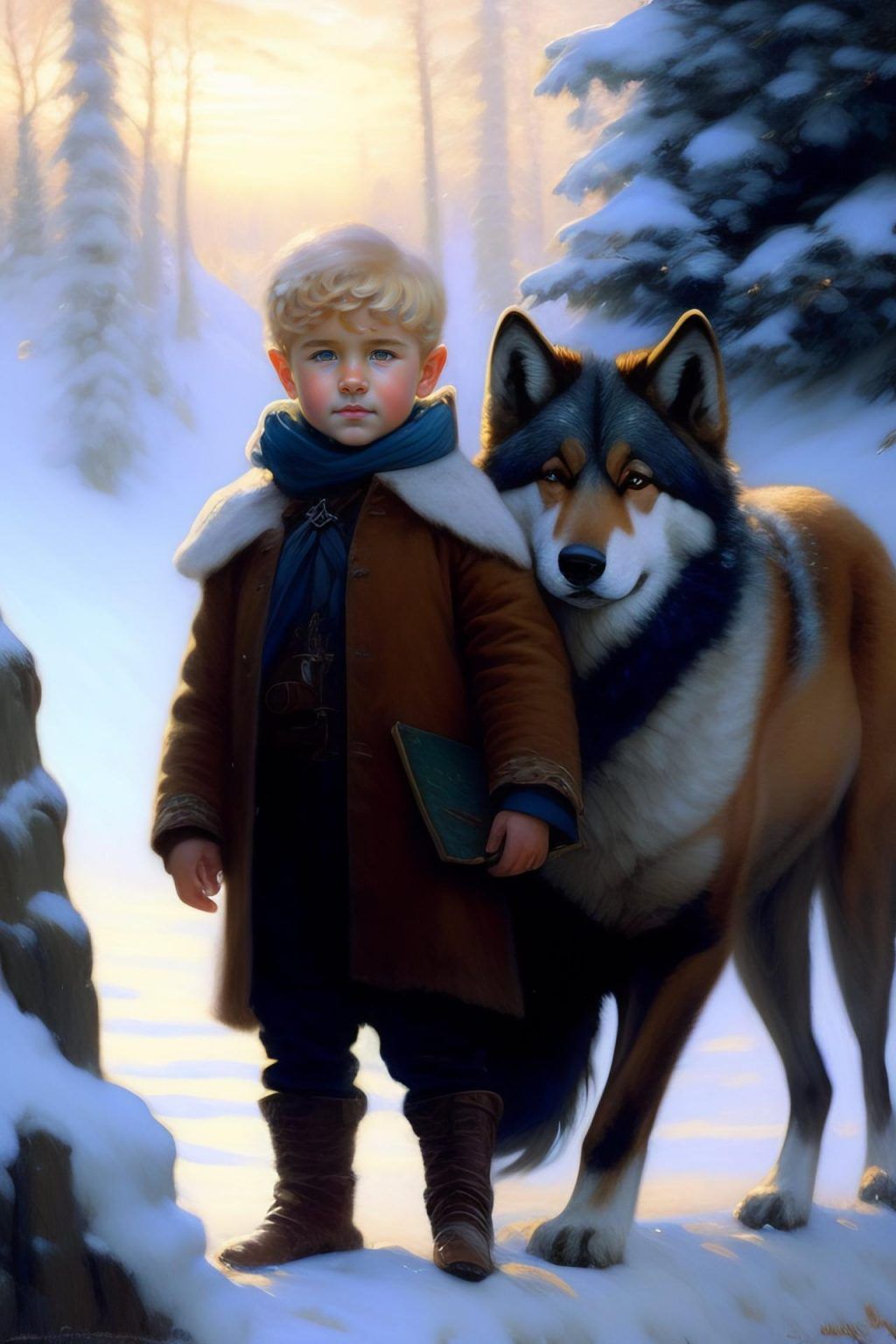 WonderPix: A winsome child befriends a fearsome beast