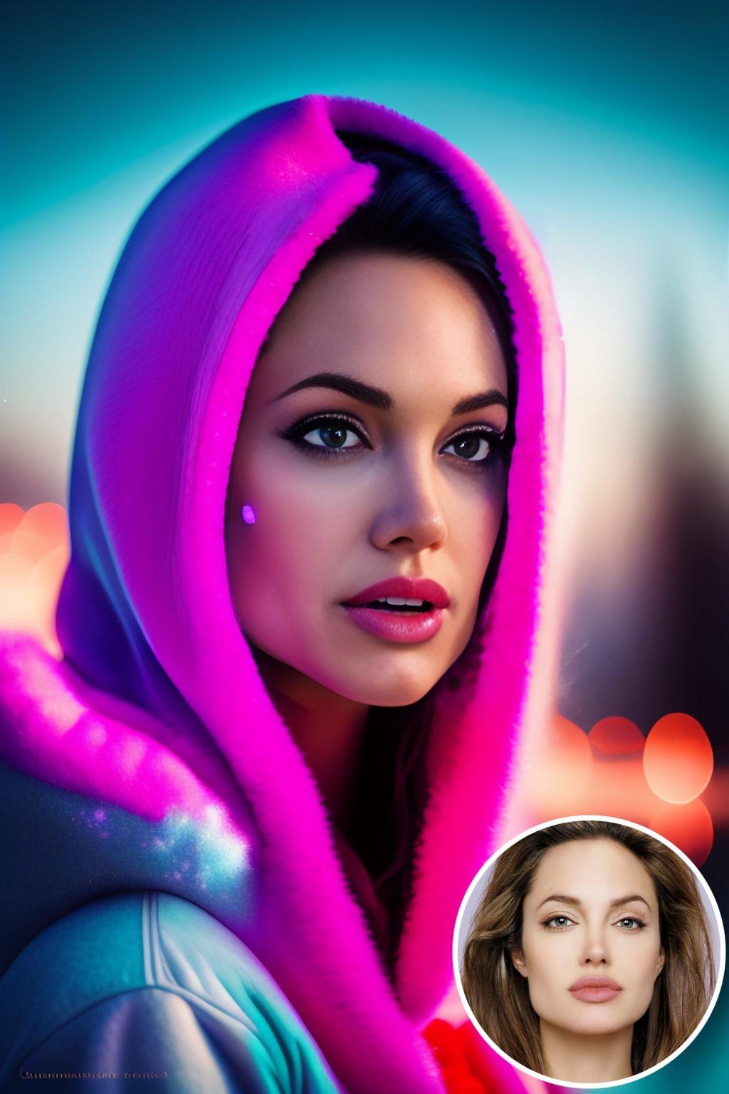 WonderPix: Стеснительная мечтательница находит свою сияющую красоту | Sample: Angelina Jolie