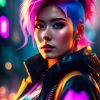 WonderPix: A rebellious girl chases neon dreams