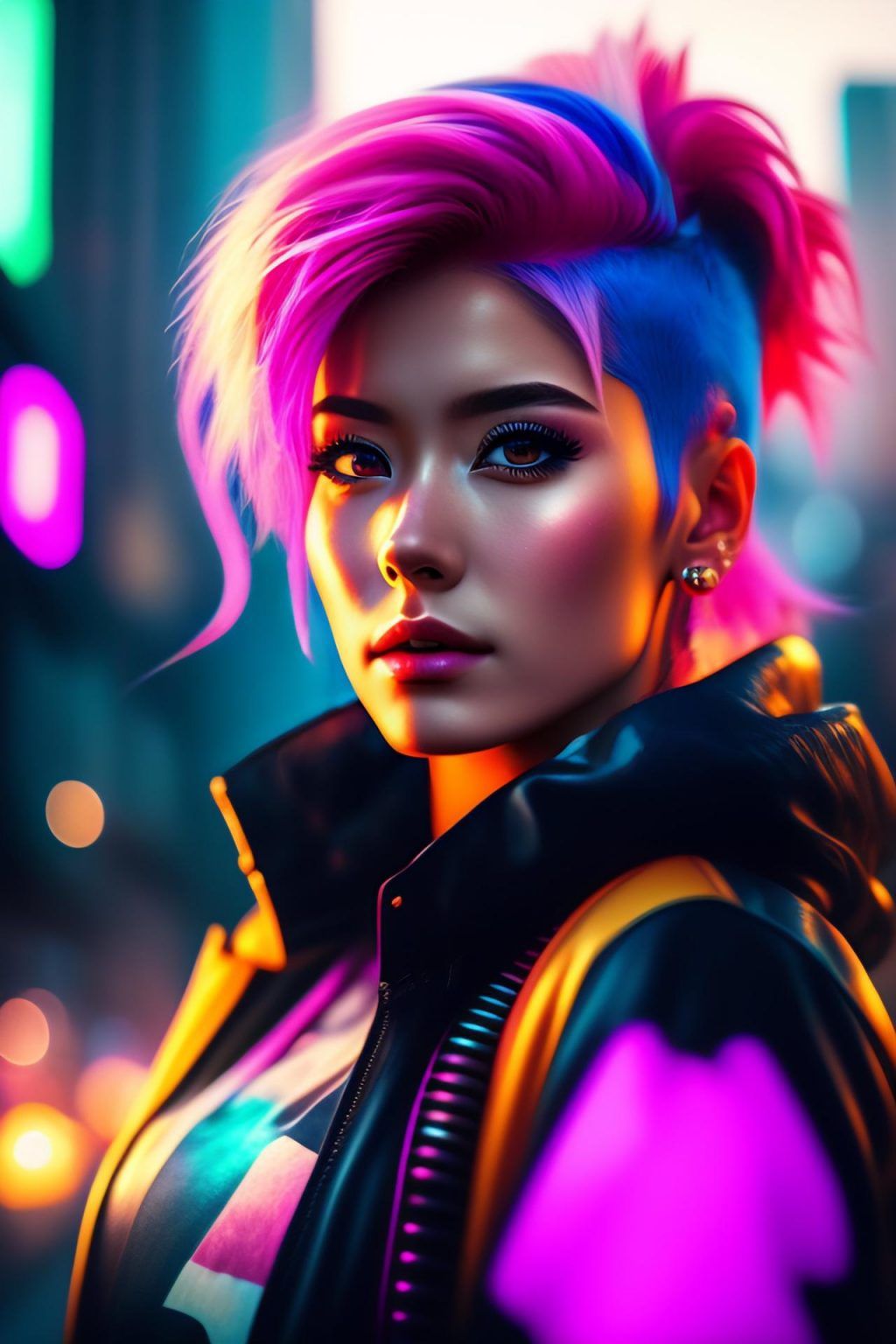 WonderPix: A rebellious girl chases neon dreams