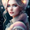 WonderPix: A Delightful Snow Princess Dances in Wonder