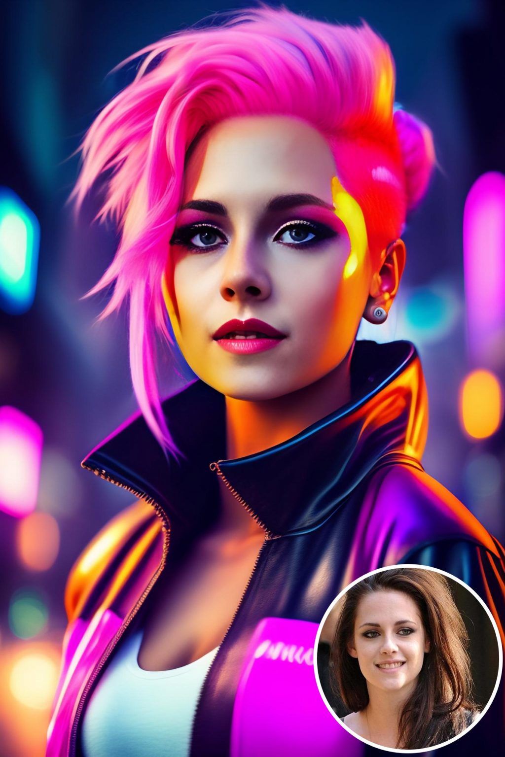 WonderPix: A rebellious dreamer awakens in a neon world | Sample: Kristen Stewart