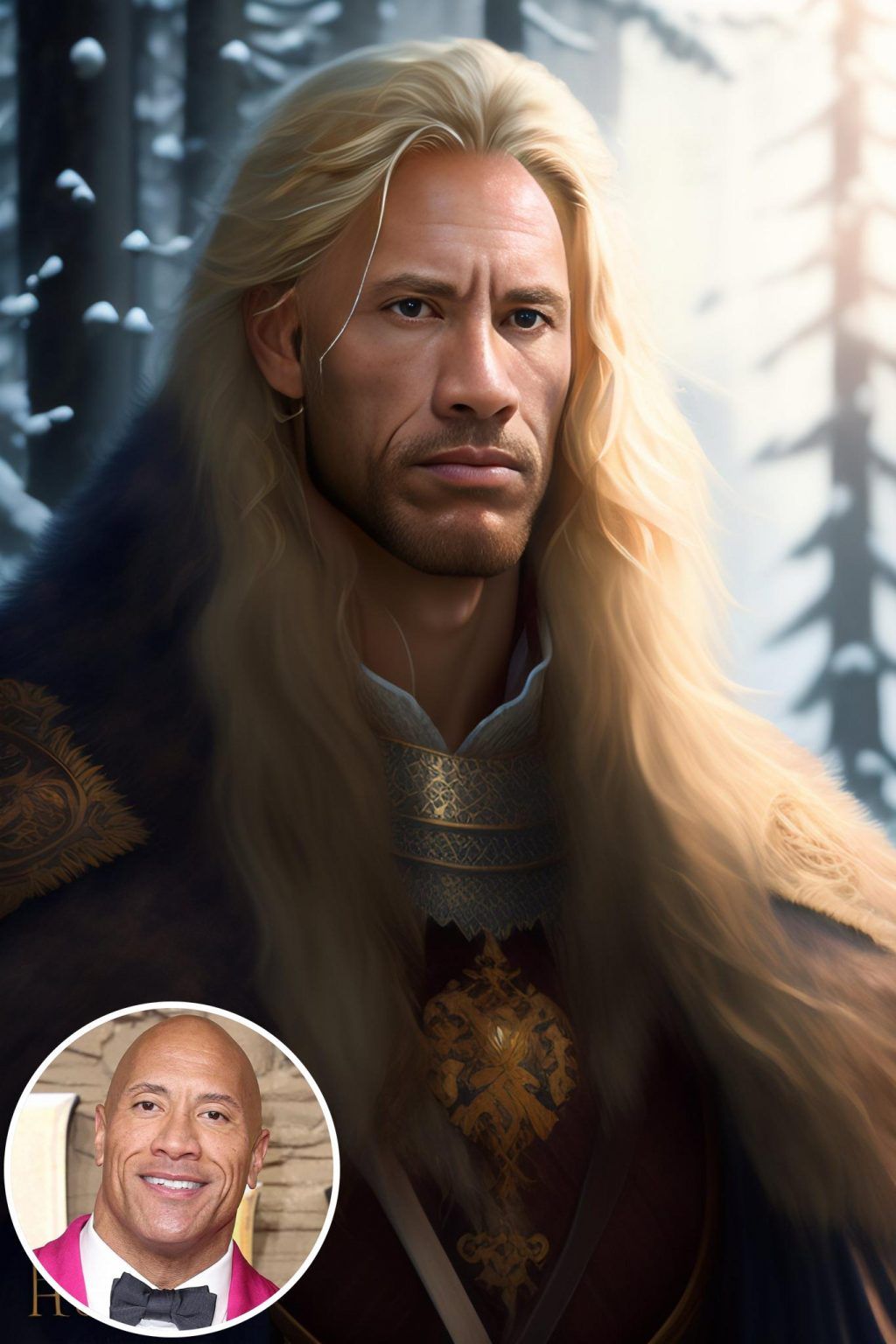 WonderPix: Бесстрашный воин идет сквозь бушующую бурю | Sample: Dwayne Johnson