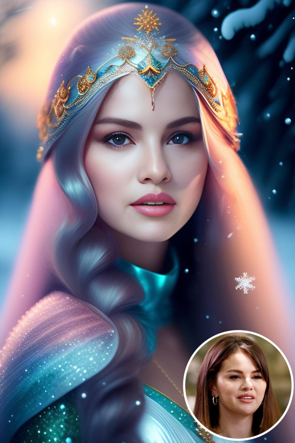 WonderPix: Une princesse des neiges enchanteresse apporte de l'émerveillement au monde gelé | Sample: Selena Gomez