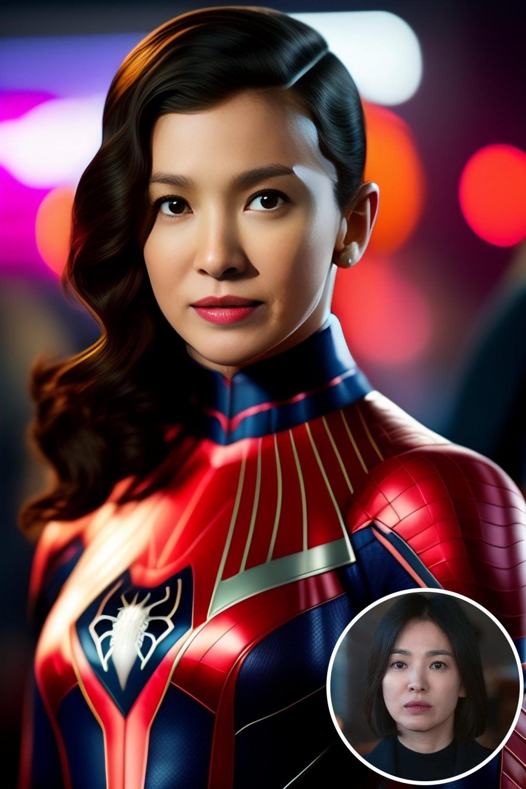 WonderPix: Una heroína enérgica abraza su destino como Spiderwoman | Sample: Song Hye-Kyo