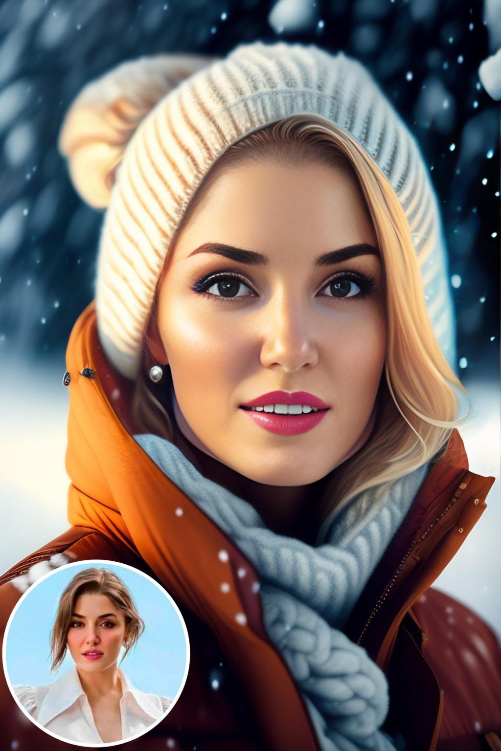 WonderPix: A delightful beauty embraces winter's chill | Sample: Hande Ercel