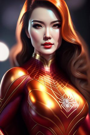 WonderPix: 매력적인 여성 영웅이 영광을 향한 길을 꿰매고 있다.