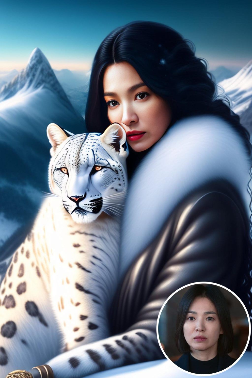 WonderPix: Una graziosa fanciulla di neve abbraccia le meraviglie dell'inverno | Sample: Song Hye-Kyo