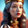 WonderPix: Uma encantadora princesa de conto de fadas em um nobre retrato | Sample: 金智媛