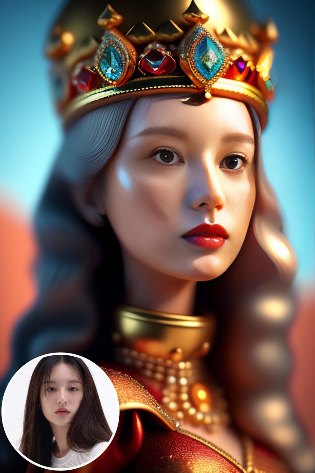 WonderPix: A ravishing fairytale princess in a noble portrait | Sample: 金智媛