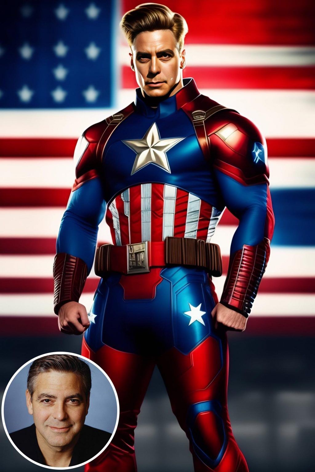 WonderPix: Captain America inspiriert Träume von Gerechtigkeit ohne Grenzen | Sample: George Clooney