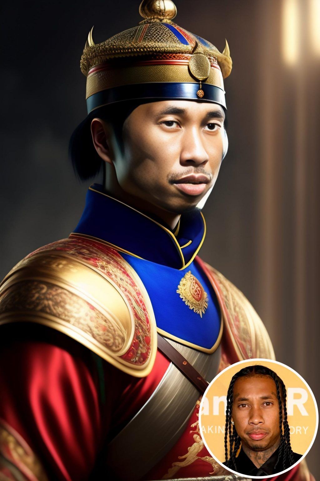 WonderPix: 勇ましい武士が古代中国での戦いのために準備する | Sample: Tyga