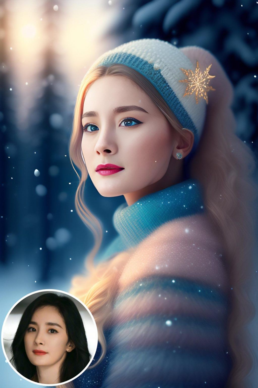 WonderPix: Uma encantadora princesa dança na neve | Sample: 杨幂