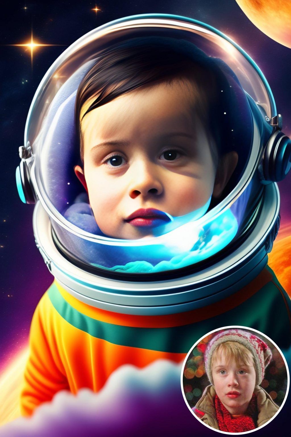 WonderPix: Un affascinante astronauta galleggia allegramente nello spazio | Sample: Macaulay Culkin