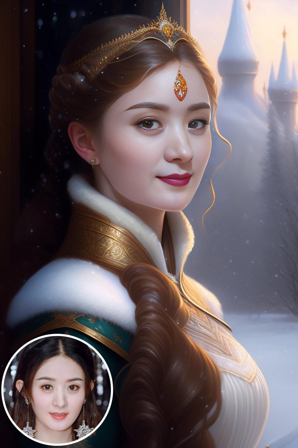 WonderPix: A winsome princess unveils nature's quiet wonders | Sample: 赵丽颖